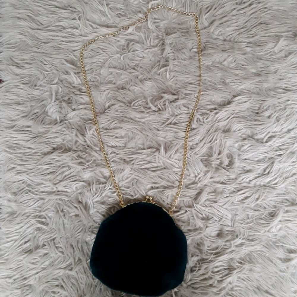 Dark green purse